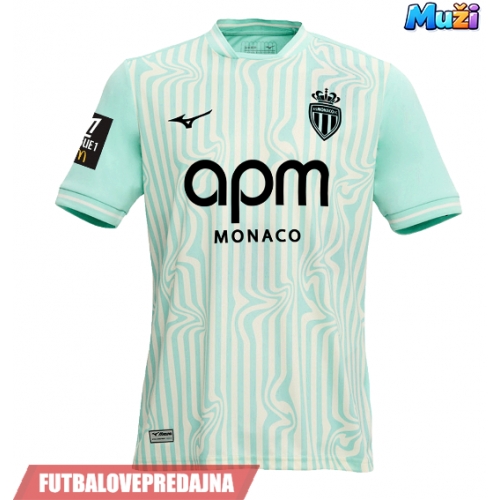 Lacne Muži Futbalové dres AS Monaco Folarin Balogun #9 2026-27 Krátky Rukáv - Tretina